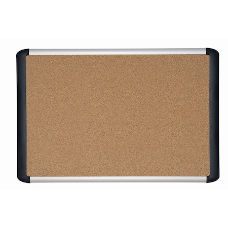Mastervision MVI Series Self-Healing Tech Cork Bulletin Board, Wall Mounting Push Pin Cork Board, 24"x36" MVI030501